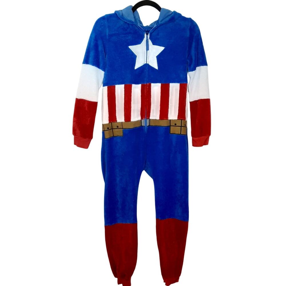 Disneyland Paris Marvel Avengers Assemble Captain America One Piece Pajamas 12